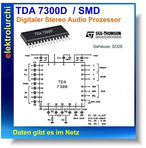 Tda7300d processore audio - tda7300d,