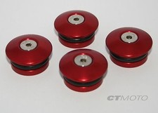 CTMOTO Ducati Monster 600 750 900 Billetta Lega Telaio Plug Set Rosso