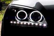 FARI FORD FOCUS 2 DAYLINE LED DIURNI+ANGEL EYES CCFL NEON DAL 11/2004 AL 2/2008