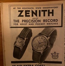 1954 Zenith Watch Vintage