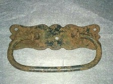 MANIGLIA PER BAULI IN FERRO ANTICA SICILIA PRIMI 900 ORIGINALE MISURA CM.9x5