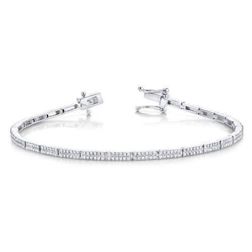 14k oro bianco pavé - 14k, di