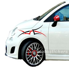 Adesivi nuova Fiat 500 - Tribali Adesivi a 2 colori - cod. 500t05