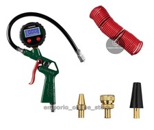 Manometro digitale Parkside PDLD 10 B2 gonfiatore gomme tubo aria compressa 10mt