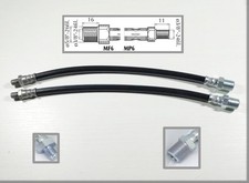 INNOCENTI MINI MINOR / COOPER - COPPIA TUBI FRENO ANTERIORI 340 MM