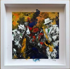 Opera incorniciata: Jazzhus Montmartre Francesco Toraldo SERIGRAFIA Astratta