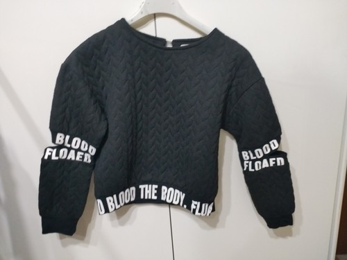Felpa bambina pullover nero - felpa,