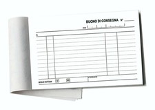 100 Blocchetti Buoni di consegna cm 17x10 Autocopianti 50x2