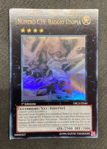 Numero c39 raggio utopia - c39:,