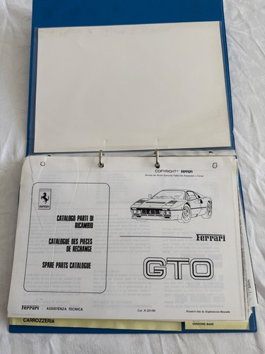 Ferrari 288 gto libretto - ferrari,