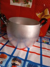 Pentola Bombata Alluminio nuova Anni 60 Vintage Alt. 16 Cm  Uso Collezione