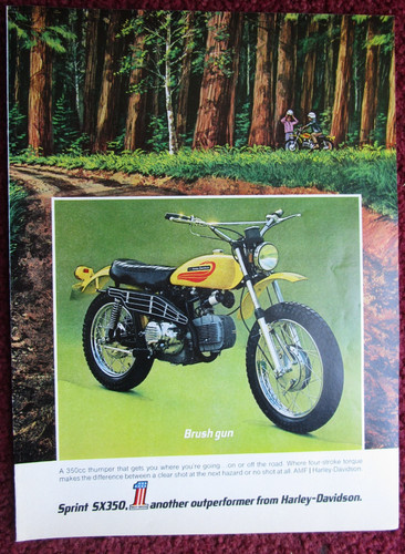 Pubblicità stampa moto - stampa, harley
