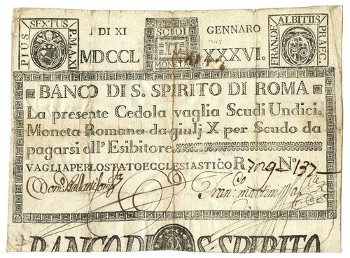 Scudi cedola banco santo - 11,