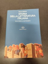 LIBRO STORIA DELLA LETTERATURA ITALIANA ORIGINI QUATTROCENTO FERRONI EINAUDI