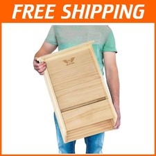 Elegante Scatola di Pipistrelli in Cedro a 3 Camere - Decorazione Naturale per Fauna Selvatica da Giardino