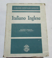 Grande Dizionario Sansoni Italiano-Inglese Parte Prima Wladimiro Macchi 1989