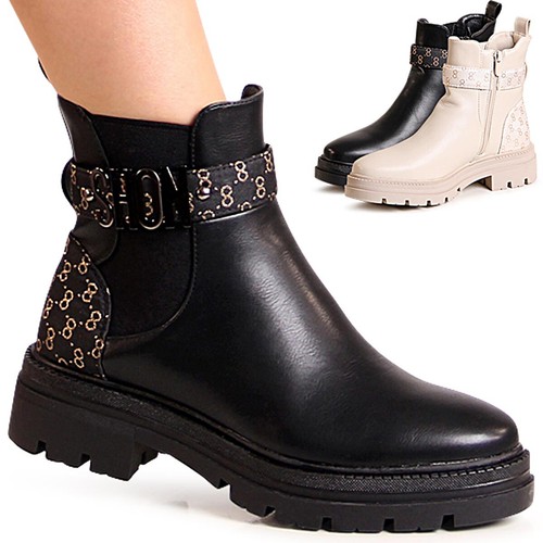 Stivaletti chelsea con plateau - con,