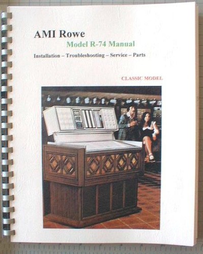 Manuale jukebox rowe - jukebox,