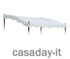 Telo ricambio per gazebo pergola mt.3x2 colore avorio idrorepellente