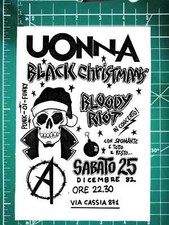 RIPRODUZIONE punk hardcore uonna club roma bloody riot gruppo concerto no 7" lp