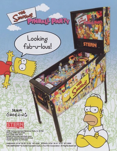 The simpsons pinball party - simpsons,