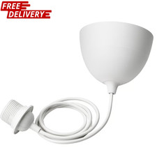 IKEA HAVSDJUP Set di cavi 1,4 m bianco soffitto sospensione cavo presa E27
