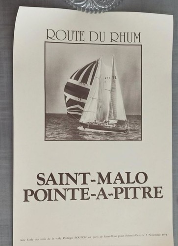 Affiche bateau route rhum - affiche, du