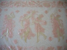 COPRILETTO MATRIMONIALE IN FILE' RICAMATO A MANO - CM 260 X 240 - PRIMI DEL '900