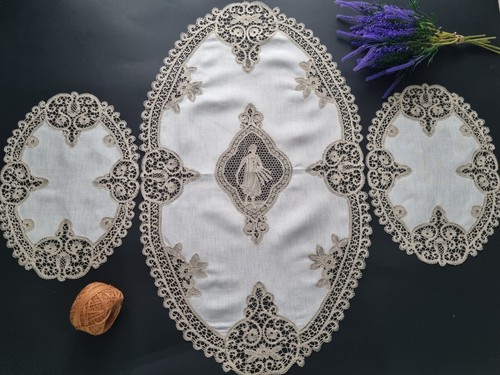 Set centrini puro lino - set, 3