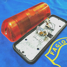 FANALE METALLO FIAT IVECO IRIBUS BASE PIANA  AUTOCARRO SCANIA PLASTICA ARANCIO  