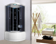 CABINA Doccia Idromassaggio BLUETOOTH - VASCA 80x80 PC TOUCH CROMOTERAPIA OZONO