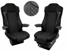 Coprisedili per camion per Mercedes Actros MP4 2015-2020 Sedile in ecopelle nero