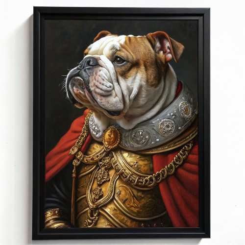 Stampa bulldog arte parete - da,