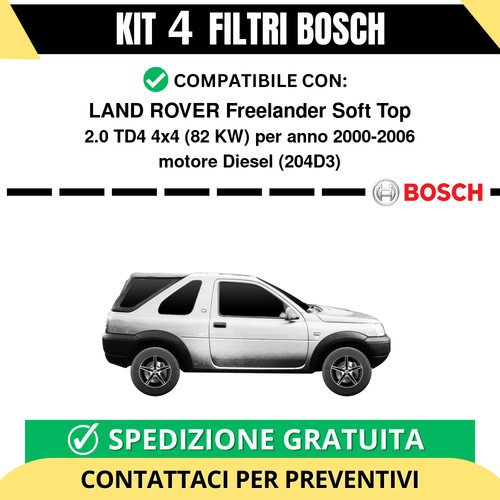 Kit bosch filtri - 4, tagliando