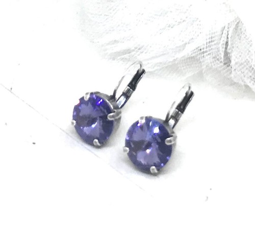 Orecchini catena coppa viola