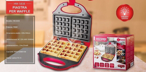 Piastra elettrica per waffle - elettrica,