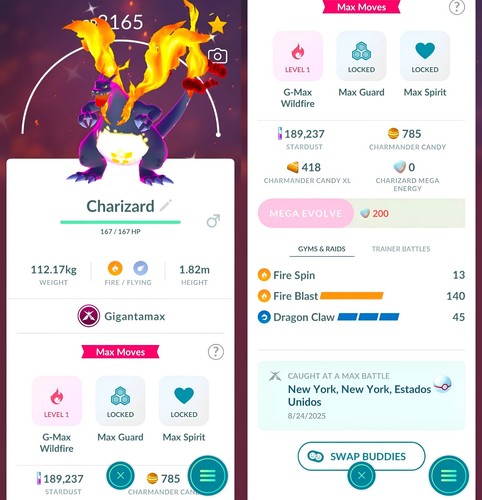 Shiny charizard livello - charizard, 50