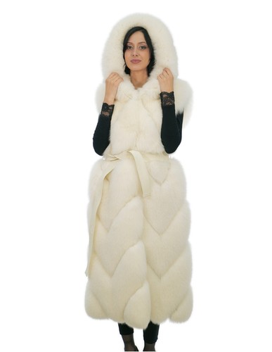 Gilettone bianco ottico volpe