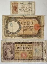 Regno d'Italia lotto di 3