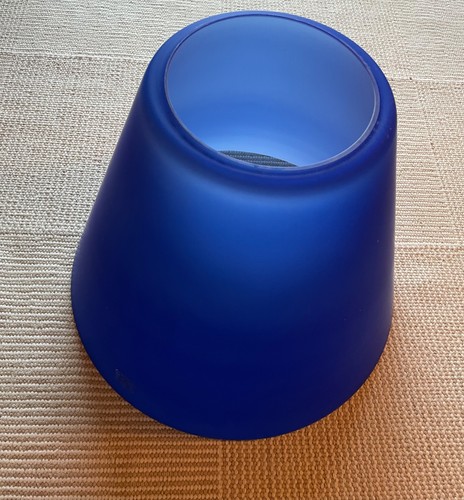 Paralume vetro blu - , lampada