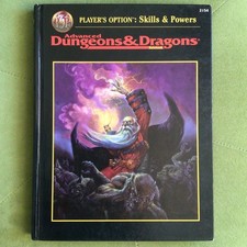 Advanced Dungeons and Dragons Opzione Giocatore Abilità e Poteri TSR 2154 Rigido