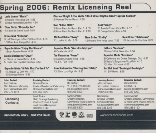 Warner bros spring 2006 remix - warner,