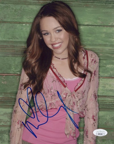 Foto 8x10 firmata miley cyrus - firmata,