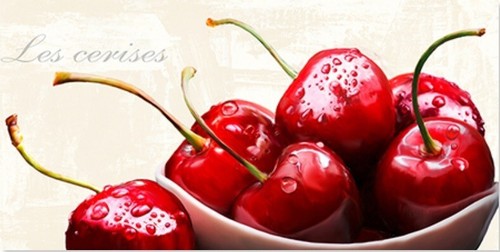Quadro ciliegie stampa frutta - quadro,