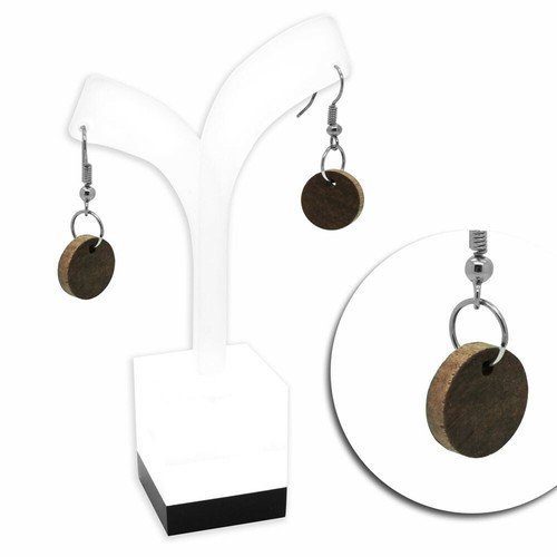 Orecchini pendenti legno - orecchini,
