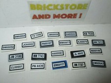 Lego - Tile 1x2 License Plate