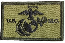 USMC United States Marine Corps EGA ricamato touch chiusura gancio anello patch O