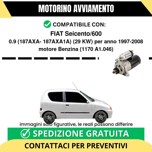 Motorino avviamento fiat - motorino,
