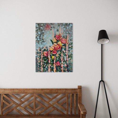 Quadro astratto floreale