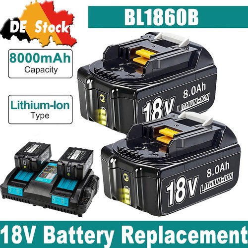 Batteria 18v 8000mah - 2x, per